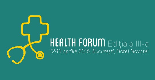 BusinessMark are plăcerea să anunțe organizarea celei de-a treia ediții a Health Forum, ce va avea loc pe 12-13 aprilie 2016, la Hotel Novotel din București.